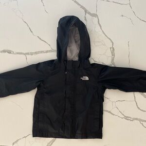 North Face HyVent Hooded Rain Coat in Black Size 3T